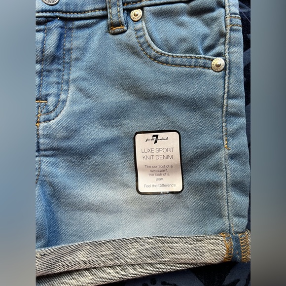 7 For All Mankind Girls 2 Pc Short Set NWT - Picture 8 of 11